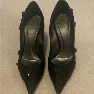 Rodo Black Embellished Heels